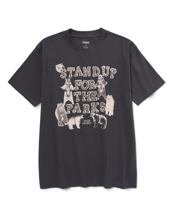 Shop Stand Up For The Parks Tee Inspired by National Parks | vintage-black