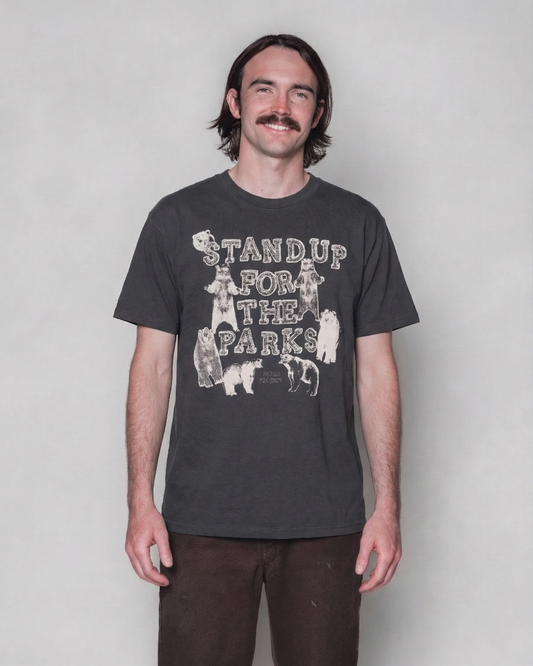 Shop Stand Up For The Parks Tee Inspired by National Parks | vintage-black