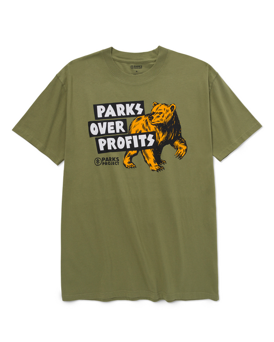 Shop Parks Over Profits Tee Inspired by National Parks
