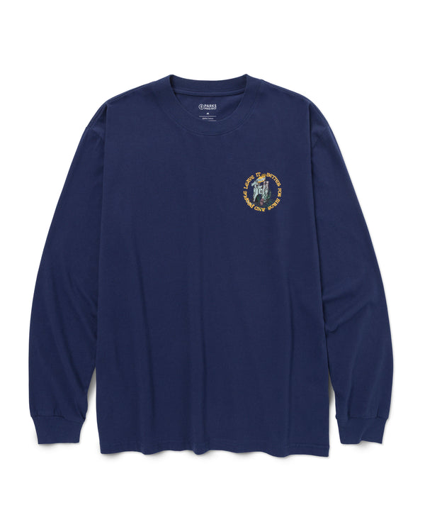 Shop Parks Project x Audubon Long Sleeve Tee Inspired by Birds in Parks | navy