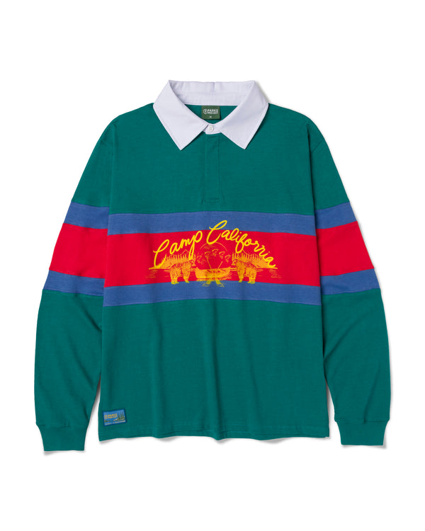 Shop Camp California Rugby Shirt Inspired by National Parks | emerald