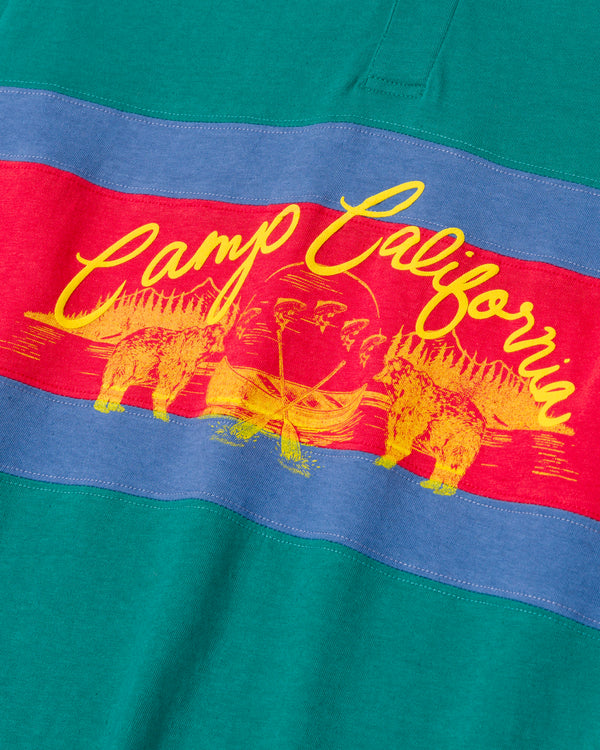 Shop Camp California Rugby Shirt Inspired by National Parks | emerald