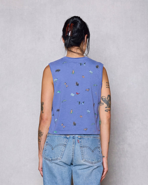 Shop Naturalist Club Boxy Tank Inspired by National Parks | dusty-violet