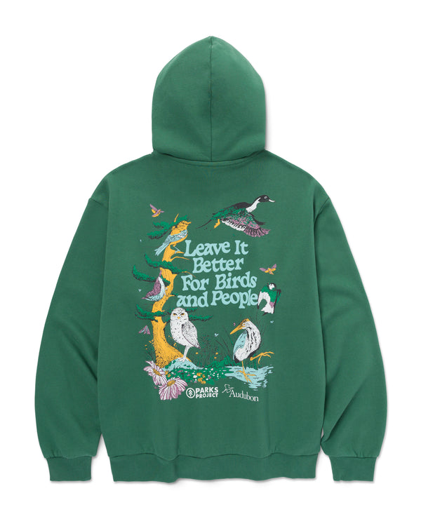 Shop Parks Project x Audubon Hoodie Inspired by Birds in National Parks | forest-green