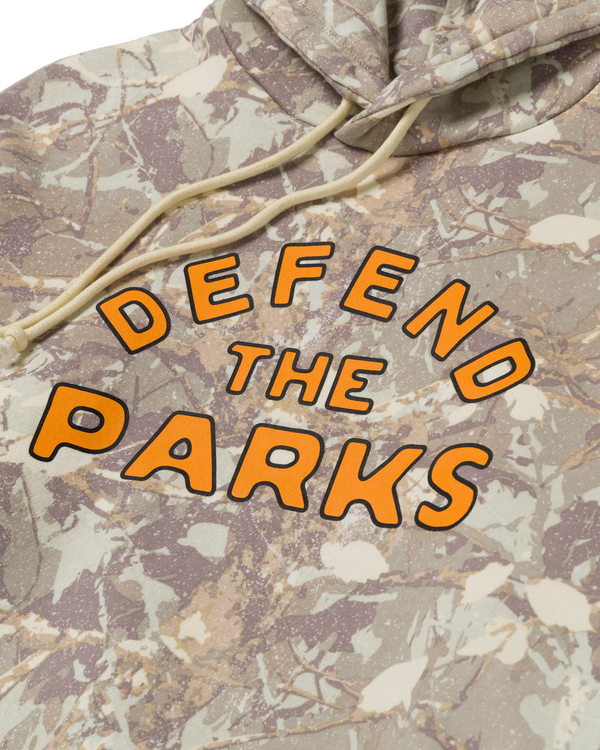 Shop Defend the Parks Bear Hoodie Inspired by Protecting National Parks  | camo