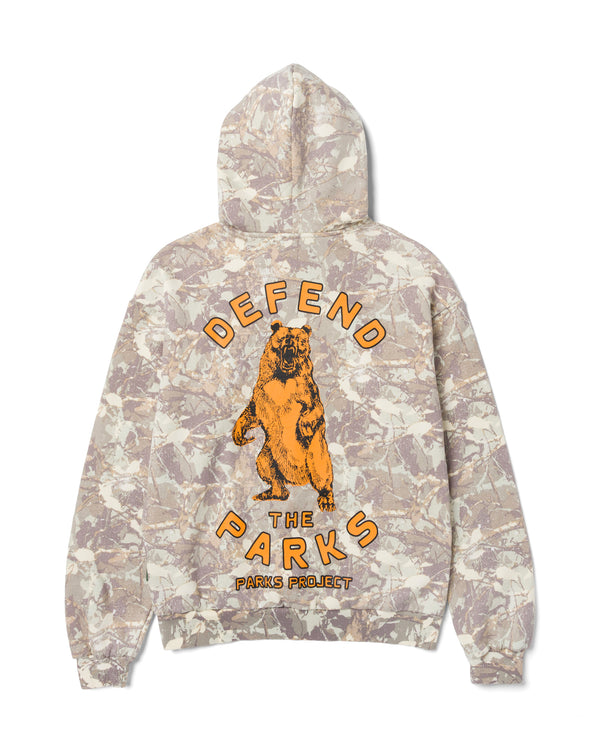 Shop Defend the Parks Bear Hoodie Inspired by Protecting National Parks | camo