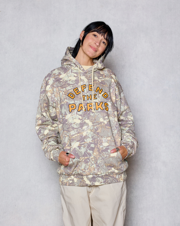 Shop Defend the Parks Bear Hoodie Inspired by Protecting National Parks  | camo
