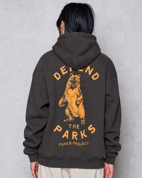 Shop Defend the Parks Bear Hoodie Inspired by Protecting National Parks  vintage-black