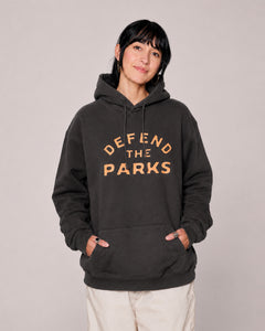 shop defend the parks bear hoodie inspired by protecting national parks | vintage-black