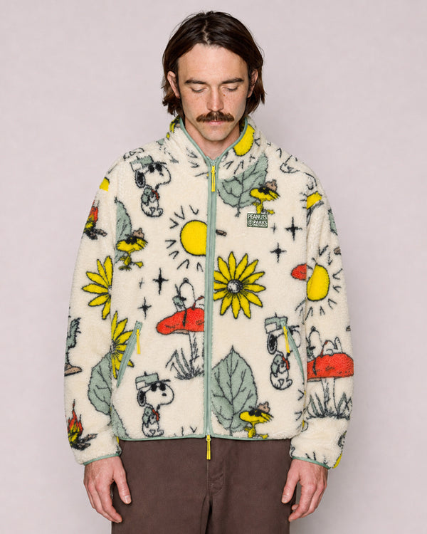 Peanuts x Parks Project: Recycled Shearling Snoopy Jacket | multi-color