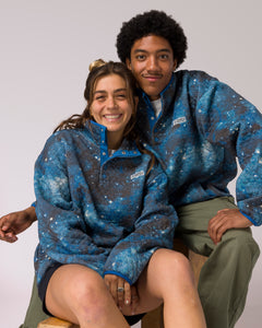 shop joshua tree dark sky quilted pullover inspired by the dark sky | blue