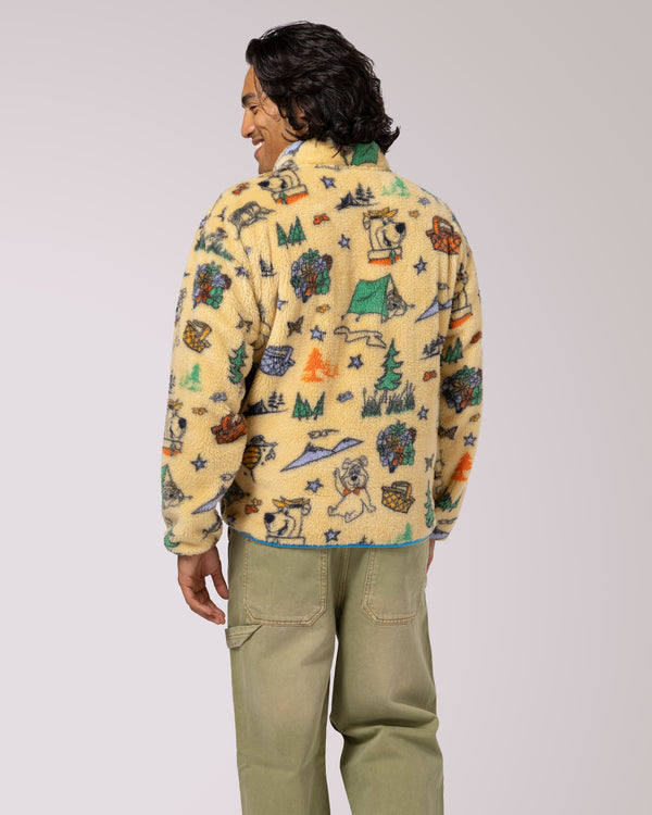 Shop Yogi Bear x Parks Project Shearling Jacket Inspired by National Parks | multi-color