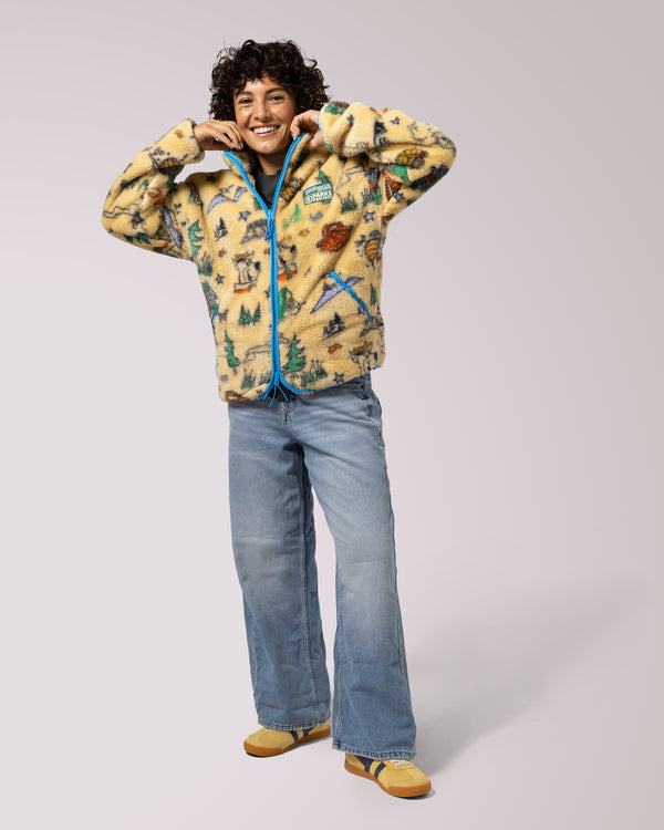 Shop Yogi Bear x Parks Project Shearling Jacket Inspired by National Parks | multi-color