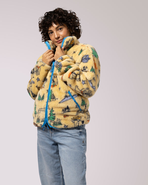 Shop Yogi Bear x Parks Project Shearling Jacket Inspired by National Parks | multi-color