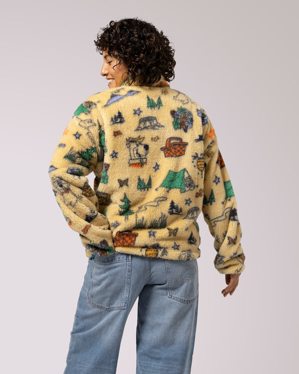 Shop Yogi Bear x Parks Project Shearling Jacket Inspired by National Parks | multi-color