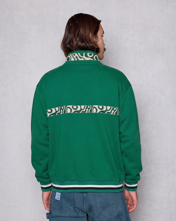 Shop Yellowstone Geysers Quarter Zip Fleece Inspired by Yellowstone NP | green