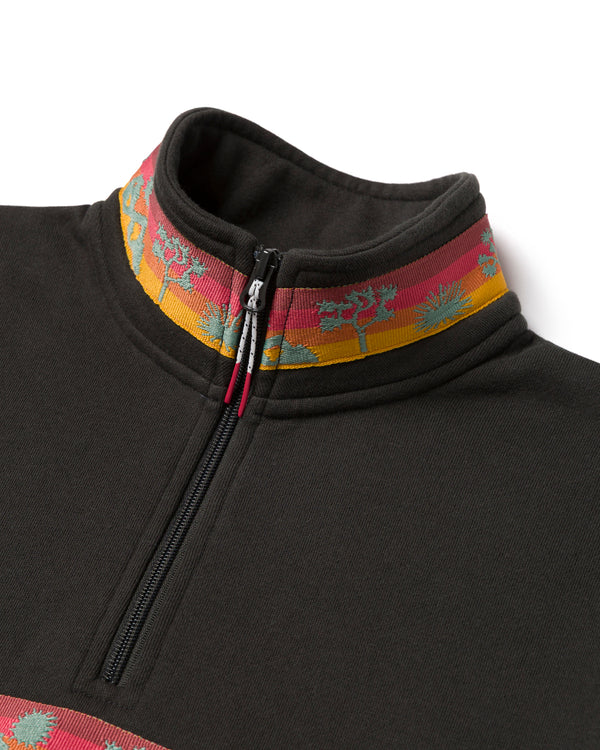 Shop Joshua Tree Quarter Zip Fleece Inspired by Joshua Tree National Park | vintage-black