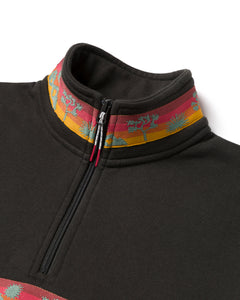 shop joshua tree quarter zip fleece inspired by joshua tree national park | vintage-black