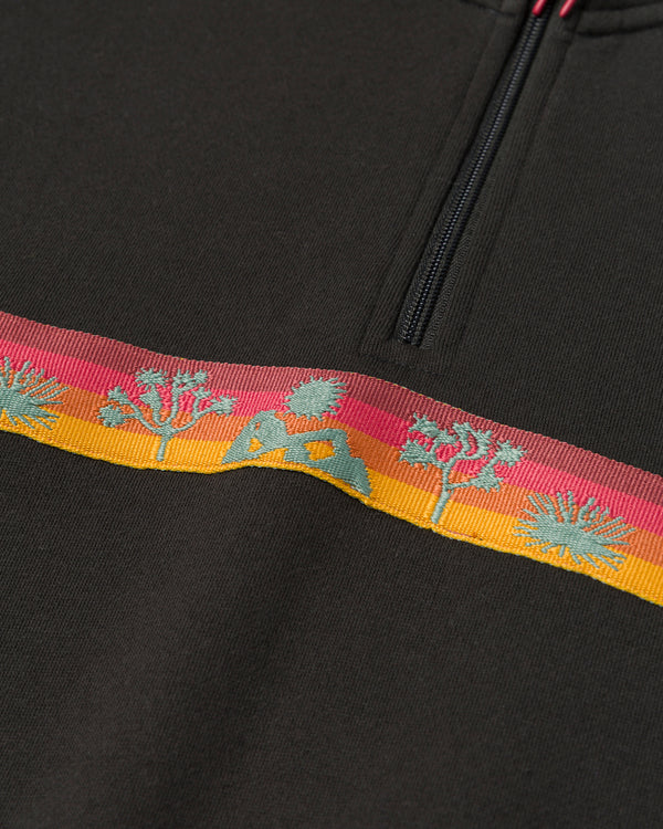 Shop Joshua Tree Quarter Zip Fleece Inspired by Joshua Tree National Park | vintage-black