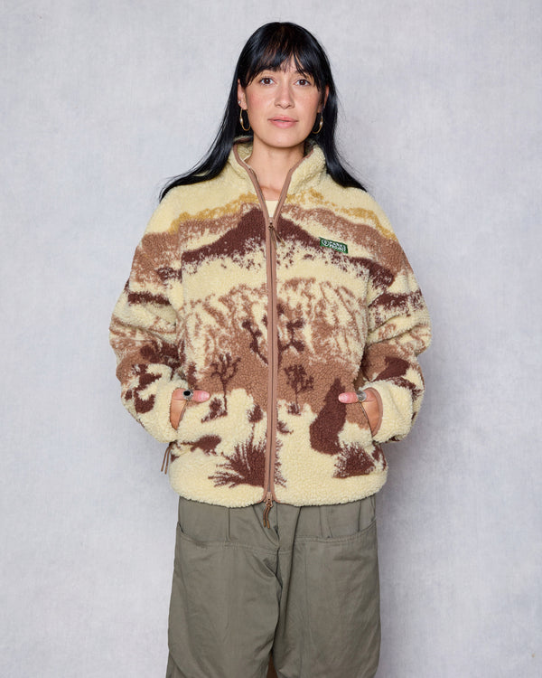 Shop Joshua Tree Full Zip High Pile Fleece Inspired by Joshua Tree | sand