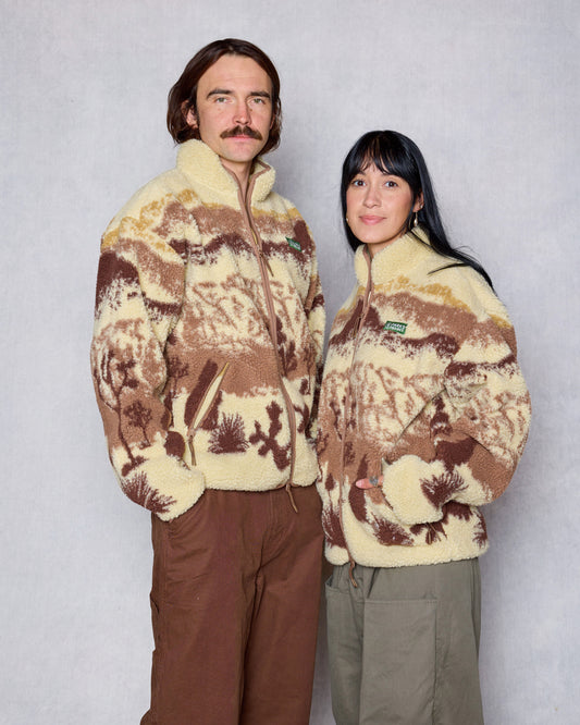 Shop Joshua Tree Full Zip High Pile Fleece Inspired by Joshua Tree | sand