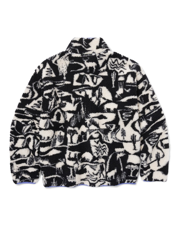 Shop Park Shadows Full Zip High Pile Fleece Inspired by National Parks | black-and-white