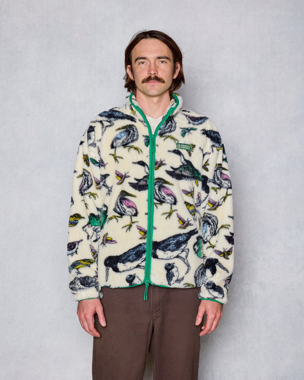 Shop Parks Project x Audubon Faux Shearling Jacket Inspired by Birds in Parks | marshmallow