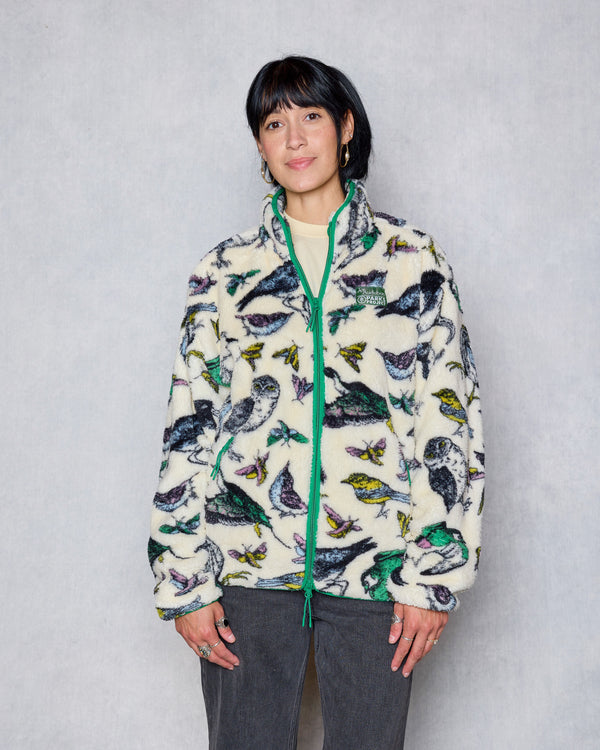 Shop Parks Project x Audubon Faux Shearling Jacket Inspired by Birds in Parks | marshmallow