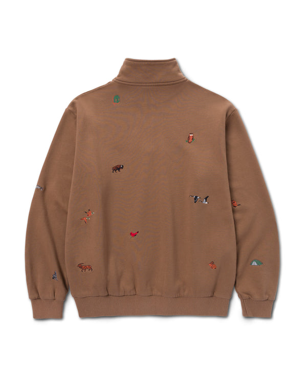 Shop Naturalist Club Quarter Zip Inspired by National Parks | earth-brown