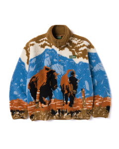 shop bison bellows high pile fleece inspired by yellowstone 