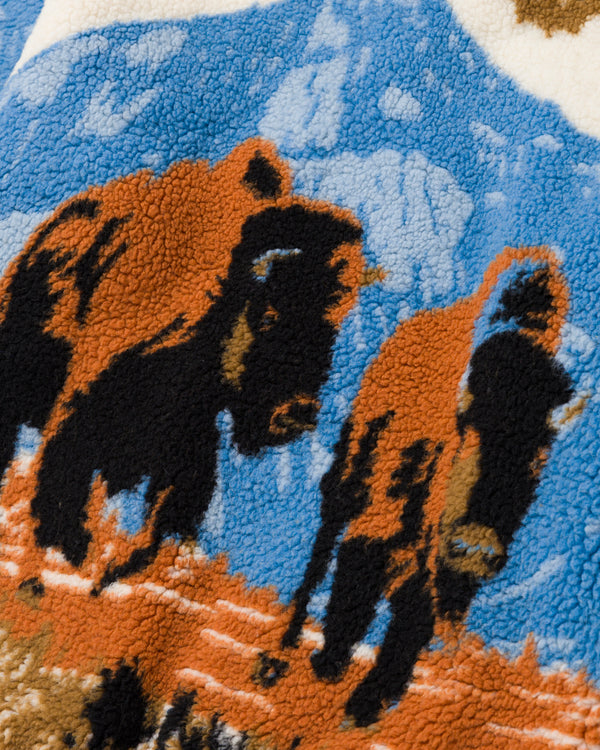 Shop Bison Bellows High Pile Fleece Inspired by Yellowstone | multi-color
