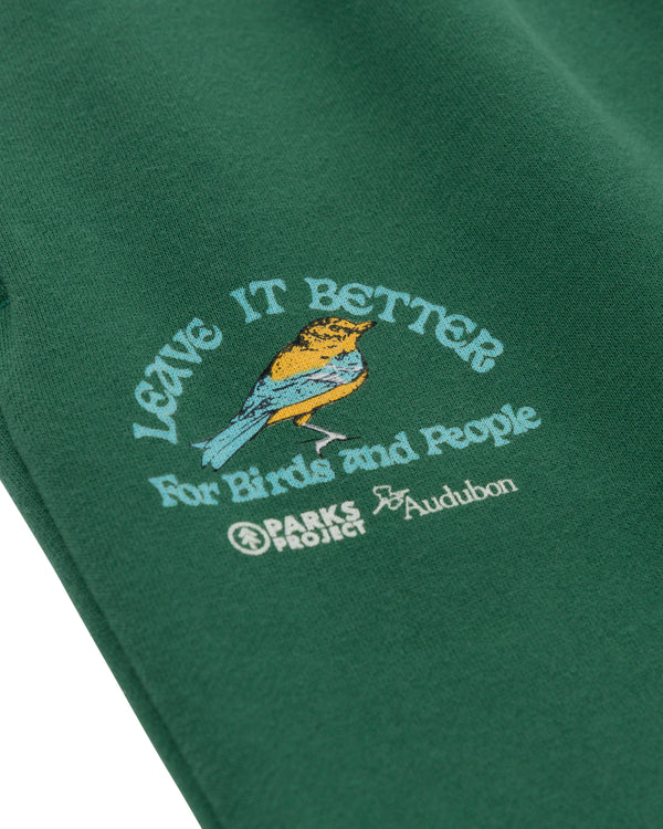 Shop Parks Project x Audubon Sweatpant Inspired by Birds in National Parks | forest-green