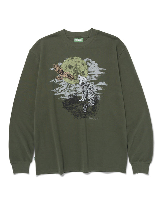 Shop Howling Wolf Waffle Long Sleeve Inspired by Grand Teton 