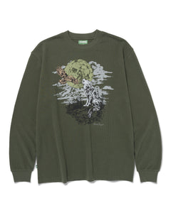 shop howling wolf waffle long sleeve inspired by grand teton 