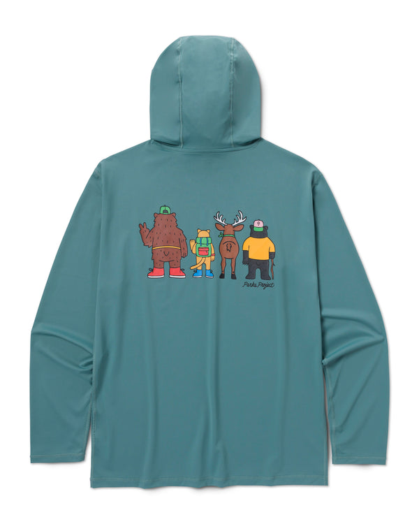 Shop Adventure with Friends UVB Hoodie Inspired by National Parks | dusty-teal