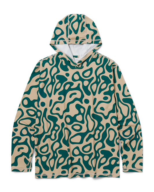 Shop Yellowstone Geysers UVB Sun Hoodie Inspired by National Parks | green-and-natural