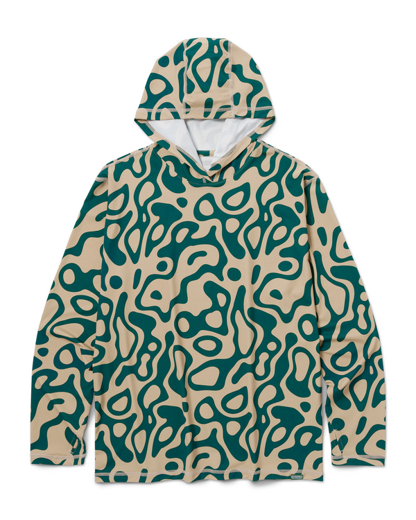 Shop Yellowstone Geysers UVB Sun Hoodie Inspired by National Parks | green-and-natural