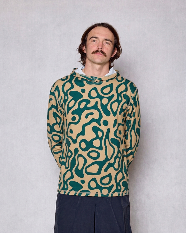 Shop Yellowstone Geysers UVB Sun Hoodie Inspired by National Parks | green-and-natural