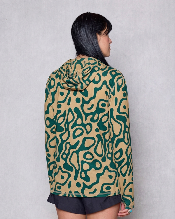Shop Yellowstone Geysers UVB Sun Hoodie Inspired by National Parks | green-and-natural