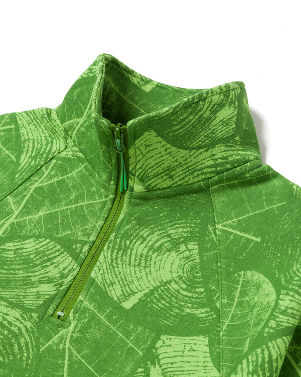 Shop The Nature Conservancy x Parks Project Women's Boxy Quarter Zip Inspired by National Parks | bright-green