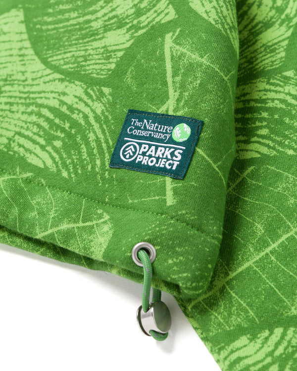 Shop The Nature Conservancy x Parks Project Women's Boxy Quarter Zip Inspired by National Parks | bright-green