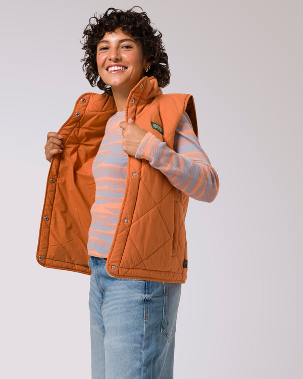 Shop Women's Nature's Magic Puffer Vest Inspired by National Parks | sun-baked