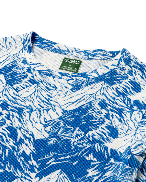 Shop Women's Denali Aerial Mini Waffle Tee Inspired by Alaskan Parks | multi-color