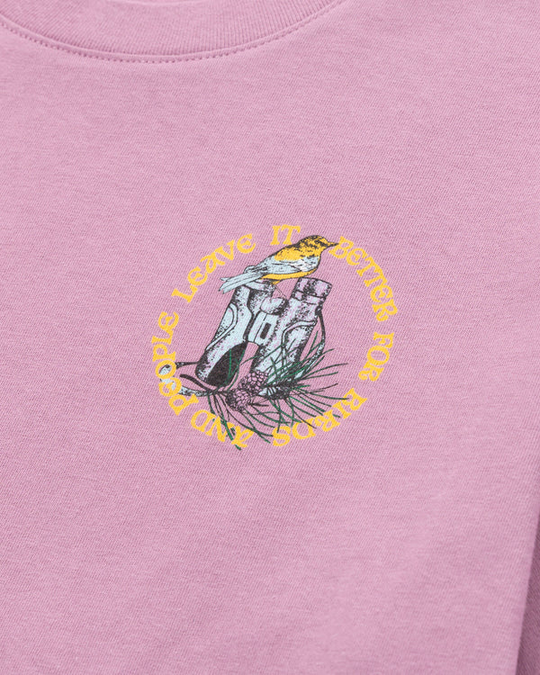 Shop Parks Project x Audubon Women's Classic Tee Inspired by Birds & Parks | mauve-orchid