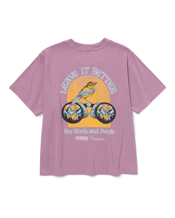 Shop Parks Project x Audubon Women's Classic Tee Inspired by Birds & Parks | mauve-orchid