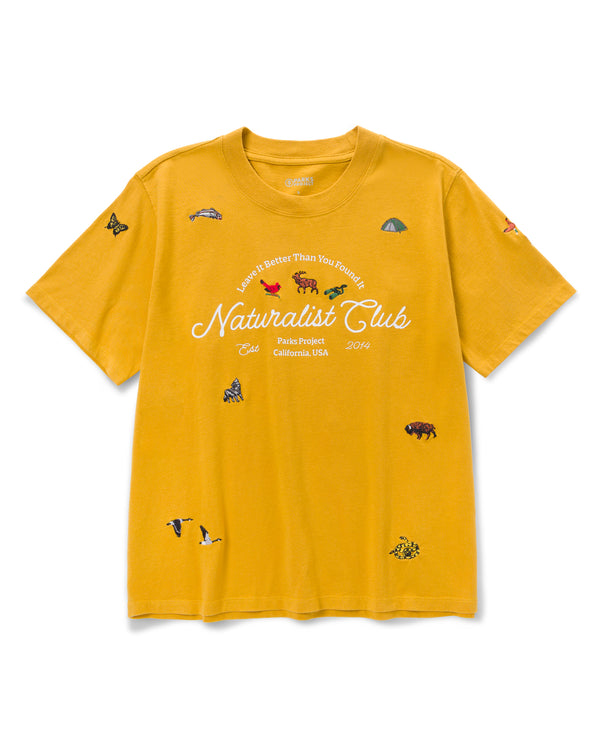 Shop Women's Naturalist Club Classic Tee Inspired by National Parks | mustard
