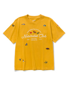 shop women's naturalist club classic tee inspired by national parks | mustard