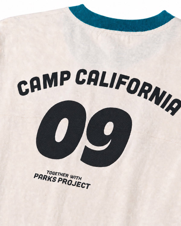 Shop Women's Camp California Varsity Tee Inspired by National Parks | raw-natural