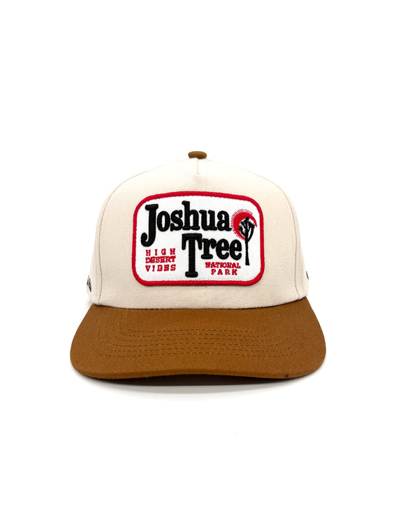 Shop Joshua Tree Vintage Patch Hat Inspired by Joshua Tree National Park | brown-and-natural