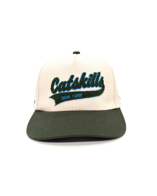 Shop Catskills Vintage Chenille Hat Inspired by Catskills New York Park | green-and-natural